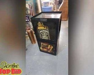 2 Advertisement Display Cubes with Jack Daniels Signs