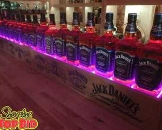 Custom Made Wooden Jack Daniels Light Up Whiskey Liquor Display  LIQUOR IS NOT INCLUDED