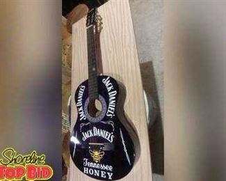 Lagrima Acoustic Guitar with Jack Daniels Stickers