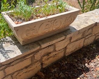 rectangular concrete planter