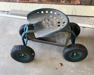 rolling garden seat