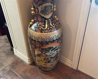 large Asian vase