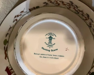 Hunting Scene pitcher and wash basin