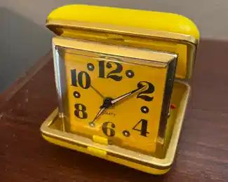 vintage travel alarm clock