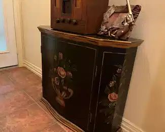 painted entry cabinet