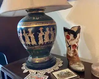 Asian inspired lamp, two available