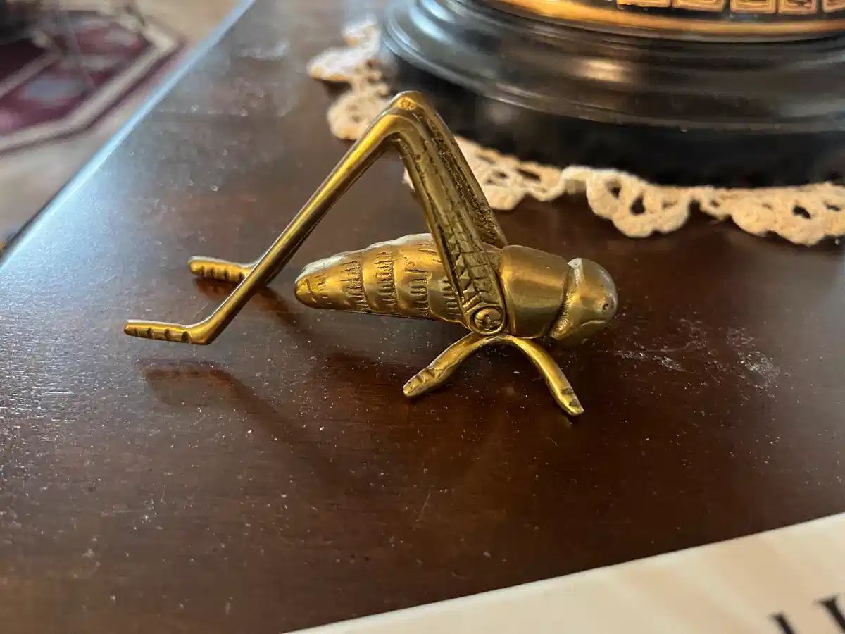 brass grasshopper