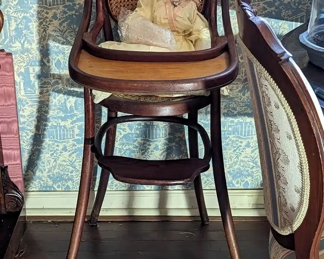 Bentwood with caning.