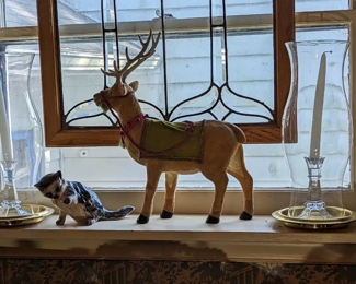 Vintage Christmas reindeer.