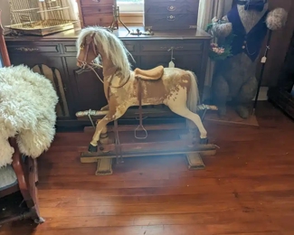 Antique rocking horse.