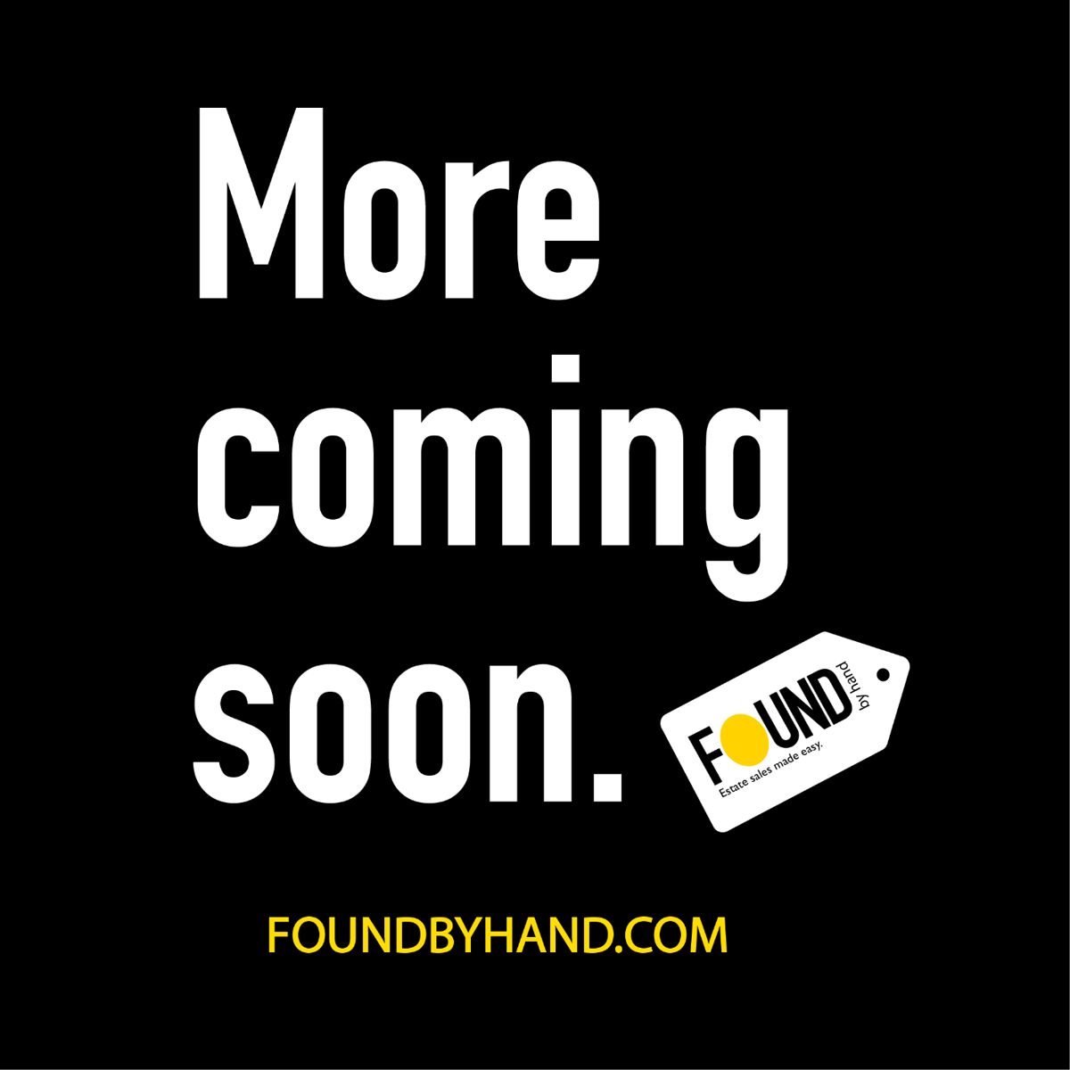 50 OFF FRIDAY! Found by Hand in Apopka! starts on 10/4/2023