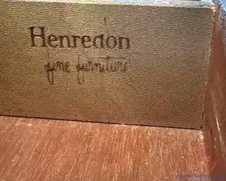 Vintage HENREDON Table and Chair Set with Side Drawers