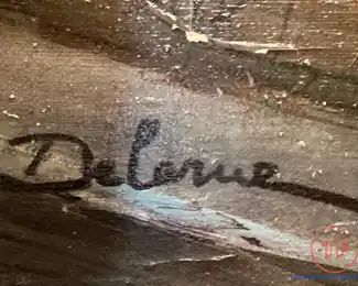 Original Oil on Canvas by LUCIEN DELARUE