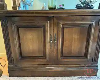 ETHAN ALLEN Classic Manor Solid Maple Open Etagere / Bookcase