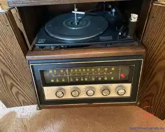 1970's Magnavox Drum Table Console
