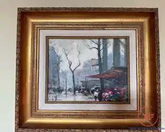 Original Oil on Canvas by JULES R HENRI