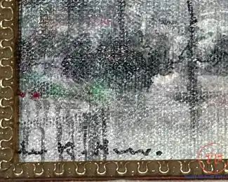 Original Oil on Canvas by JULES R HENRI