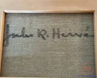 Original Oil on Canvas by JULES R HENRI