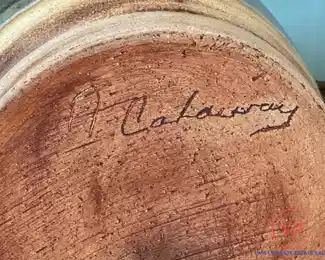Signed Pottery Vase