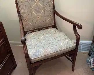 MCM Asian Mahogany Armchair