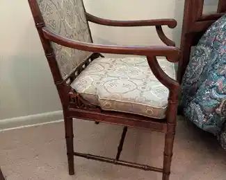 MCM Asian Mahogany Armchair