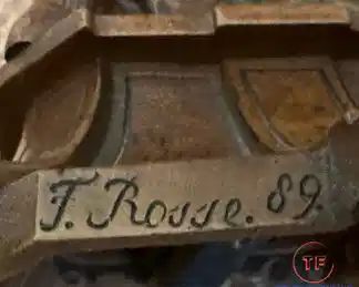 Bronze Sculpture of Geisha with Parasol by FRANZ ROSSE