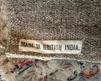 Antique Handmade Rug Made in British India