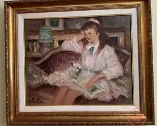 Original Oil on Canvas by PIERRE EUGENE DUTEURTRE