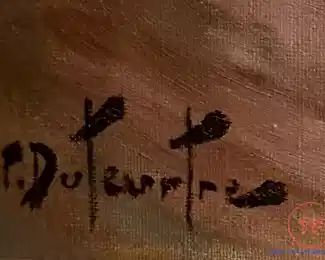 Original Oil on Canvas by PIERRE EUGENE DUTEURTRE