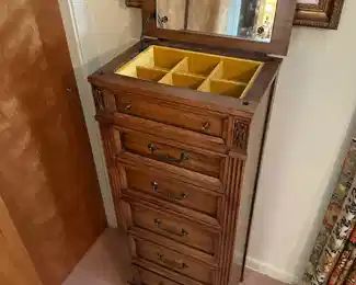 Vintage HENREDON Style Jewelry Armoire