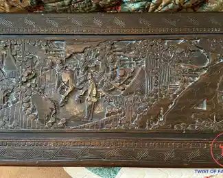 Hand Carved Chinese CAMPHOR Carved Wood Chest - SAMUEL S PERRY