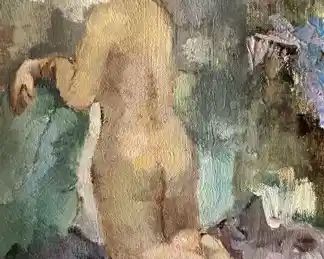 Original Nude Oil on Canvas by CHRISTIANNE GILLONIER
