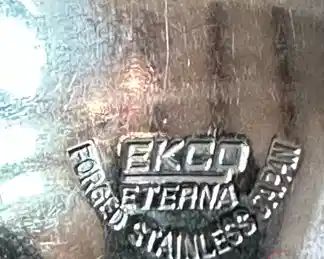 MCM Ekco Eterna Japan Wood Handled Stainless Flatware Set