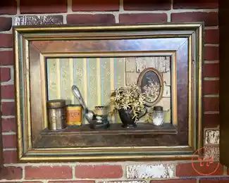 Dimensional Diorama "Kitchen Morning" Signed WILLIAM L