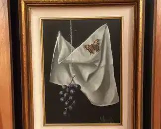 Original Oil on Board Still Life by CARLO WAHLBECK