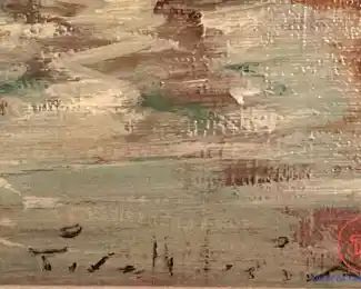 Original Oil on Canvas in Carved Gold Gilt Frame