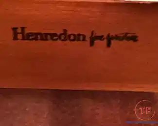 HENREDON Side Table with Bottom Drawer