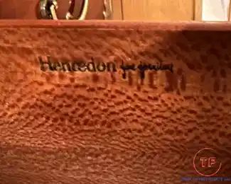 HENREDON Chinese Display / Bookcase with Brass Accents