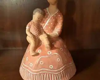 Vintage ANNA BERKOVITS Signed Terracotta Sculpture