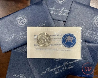 SILVER Eisenhower Commemorative Dollars