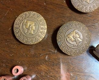 1900's Depose metal buttons
