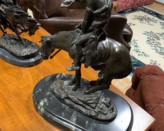 James Earle Fraser Remington Bronze Sculpture