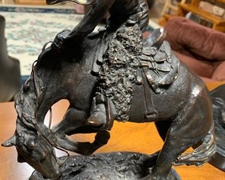 James Earle Fraser Remington Bronze Sculpture