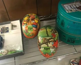 These paper mache eggs were made in Germany .
