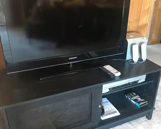 Another 50 inch TV, "not smart". We will be playing a DVD through this, again to demonstrate that it works.