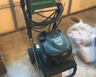 Working (we tested it!) Craftsman pressure washer.