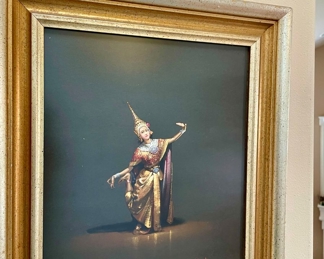 Three Paintings Depicting Thai Dancers by B.N. Young