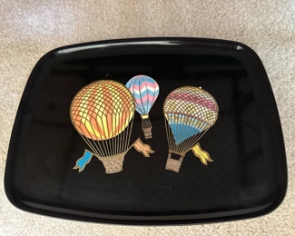 Couroc Hot Air Balloons Tray 