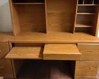 Desk with hutch