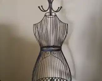 Dress form coat rack 
